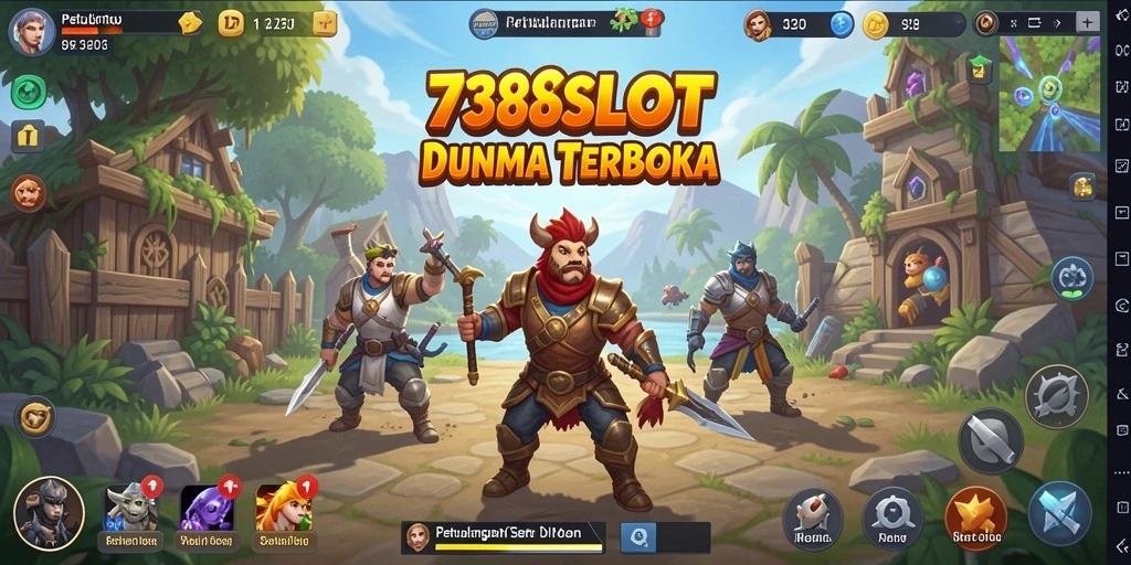 Screenshot gameplay 738SLOT menampilkan eksplorasi dunia terbuka yang seru.