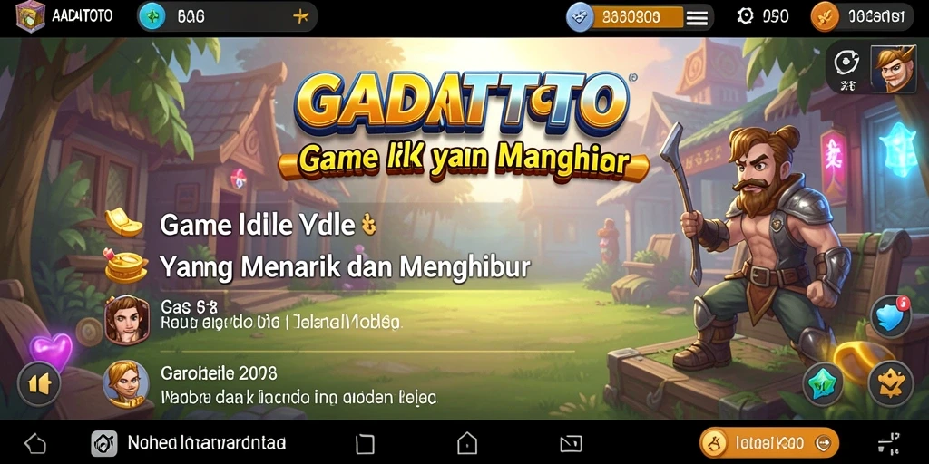 Tampilan gameplay GADAITOTO yang sederhana dan menarik.