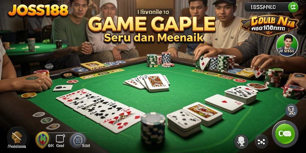Tampilan gameplay Gaple yang menarik dan interaktif.
