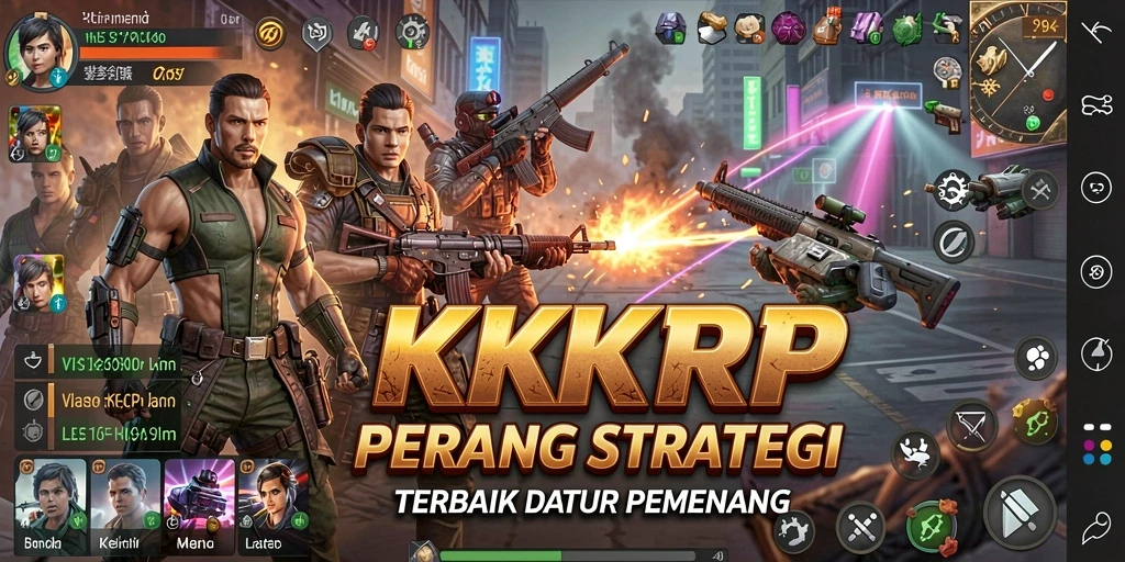 Screenshot gameplay KKRP menampilkan aksi strategi yang intens.