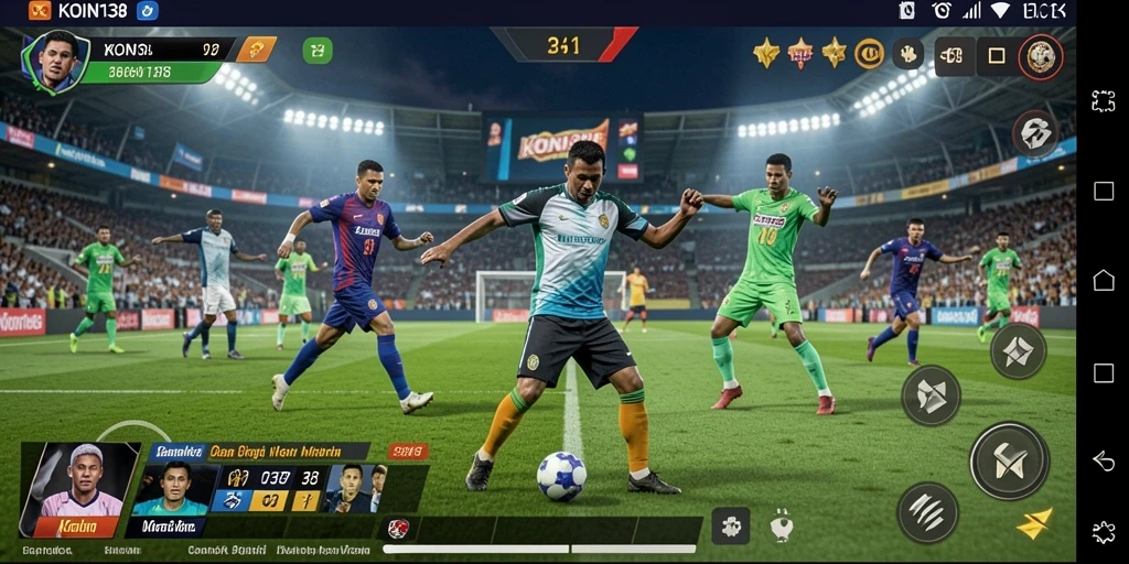 Tangkapan layar gameplay <strong>KOIN138</strong> menunjukkan intensitas pertarungan dalam olahraga.