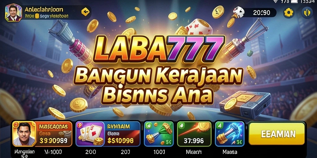 Tangkapan layar LABA777 menampilkan pemain membangun kerajaan bisnis mereka.