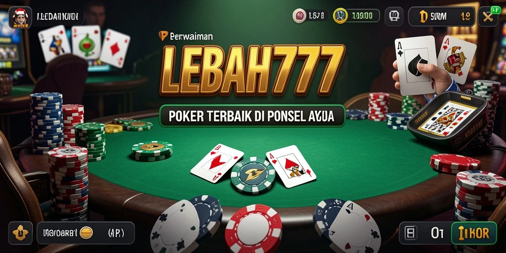 Screenshot gameplay LEBAH777 yang menampilkan keseruan bermain poker.