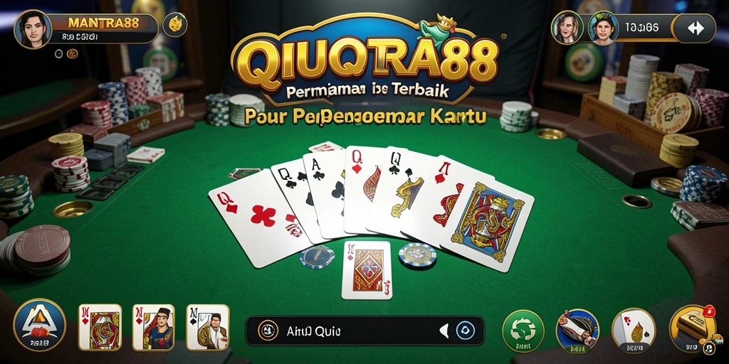Tampilan screenshot yang menunjukkan aksi seru dalam permainan QiuQiu.