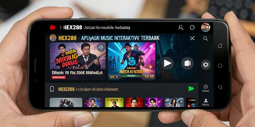 Tampilan screenshot gameplay NEX288 yang menarik dengan alat musik virtual.