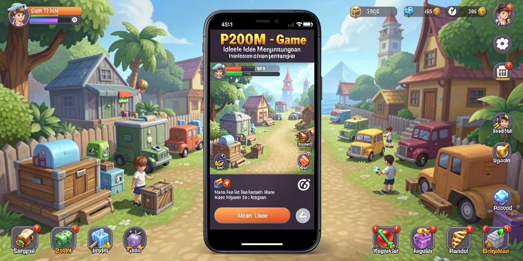 Tampilan gameplay P200M yang seru dan interaktif.
