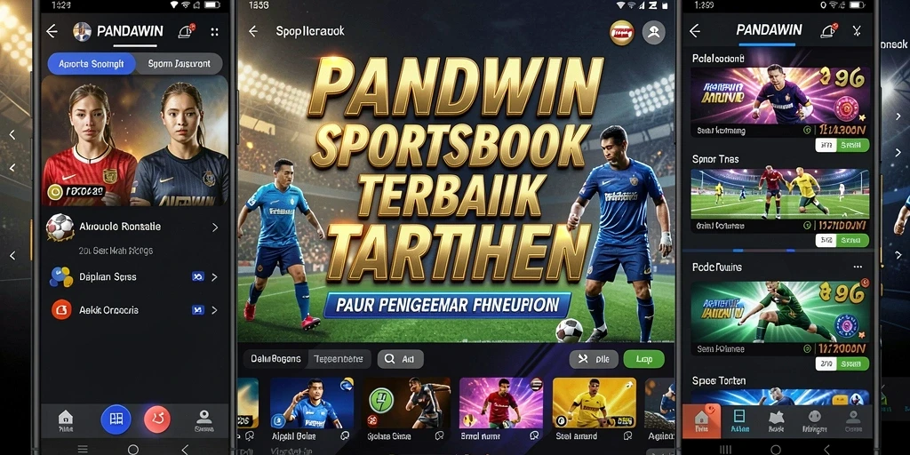 Tampilan utama aplikasi PANDAWIN menunjukkan opsi taruhan menarik.